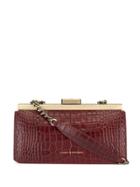 Tammy & Benjamin Jeanne Baguette Crocodile-effect Bag - Red