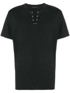 John Varvatos Rivet Neck T-shirt - Black