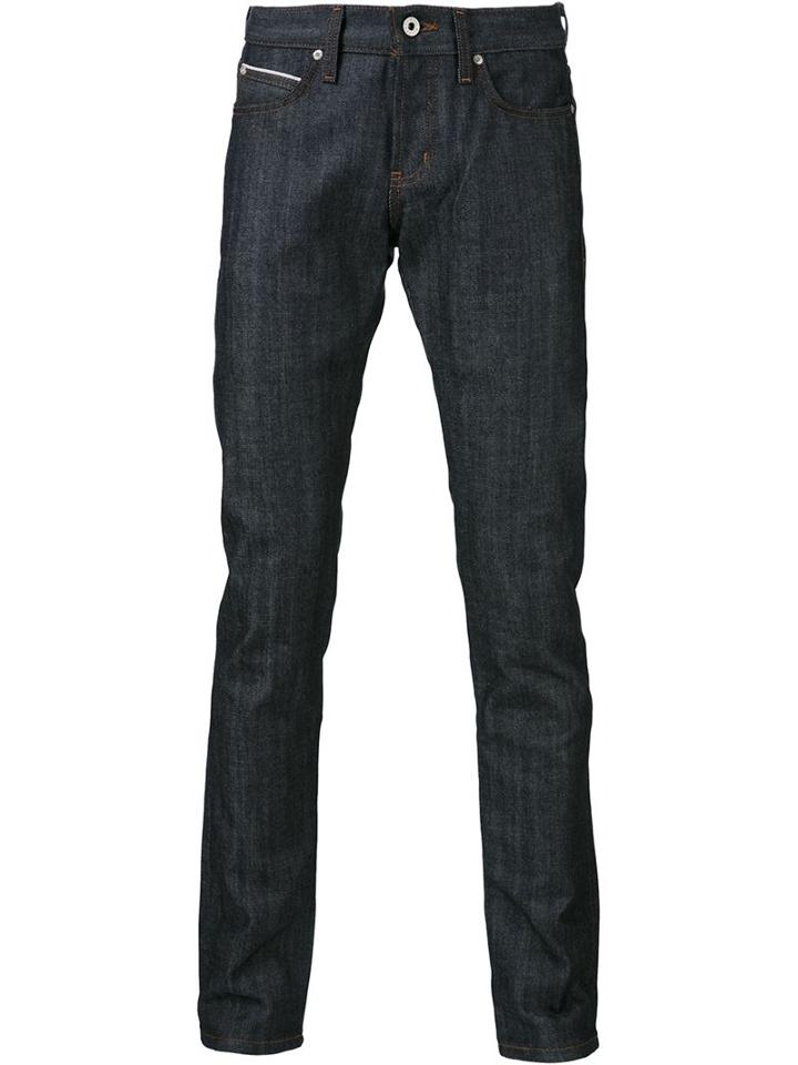 Naked And Famous Straight Leg Jeans, Men's, Size: 33, Blue, Cotton