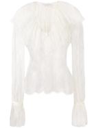 Philosophy Di Lorenzo Serafini Ruffle Lace Blouse - White