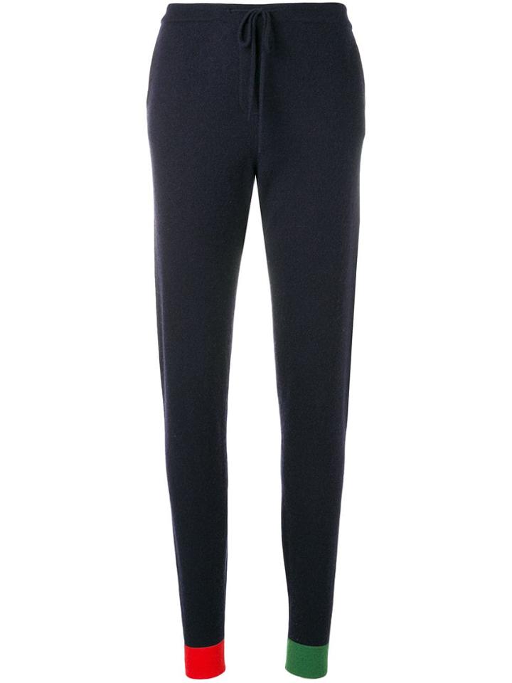 Chinti & Parker Contrasting Cuffs Track Pants - Blue