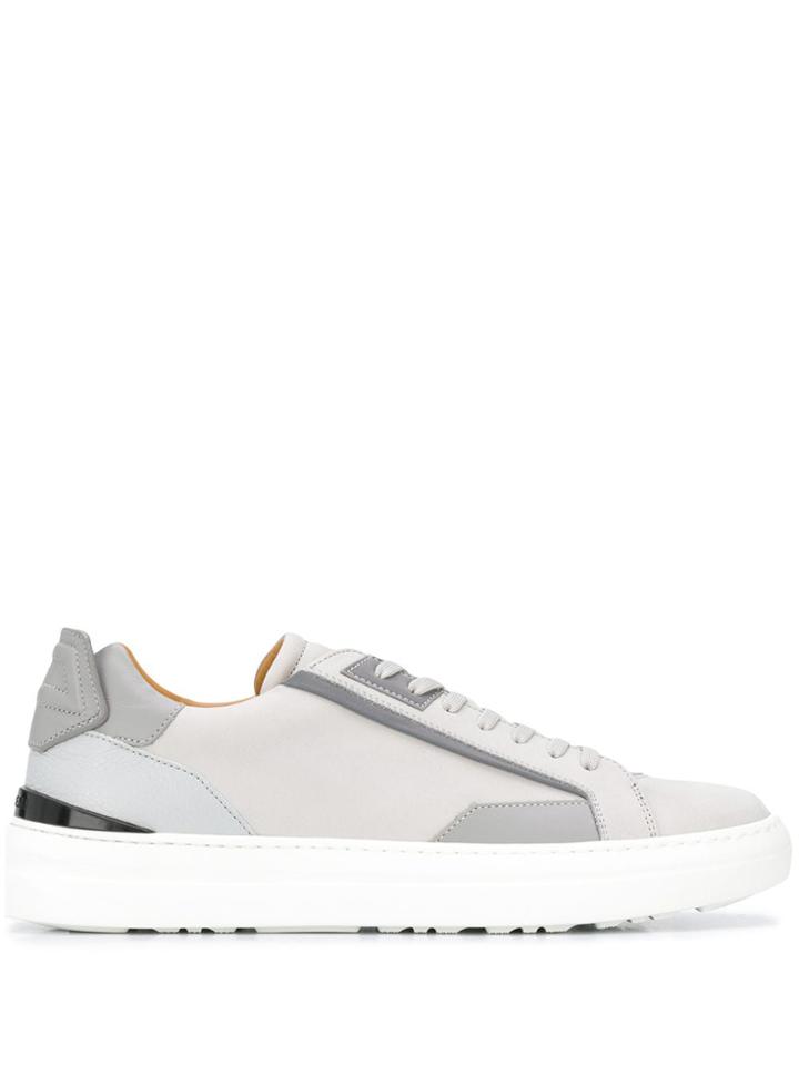 Buscemi Colour Blocked Low Top Sneakers - Grey