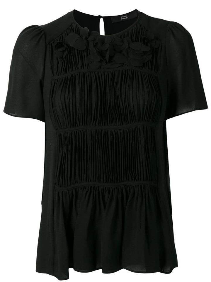 Steffen Schraut Ruched Blouse - Black