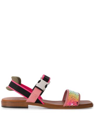 Alberto Gozzi Sequin Sandals - Pink