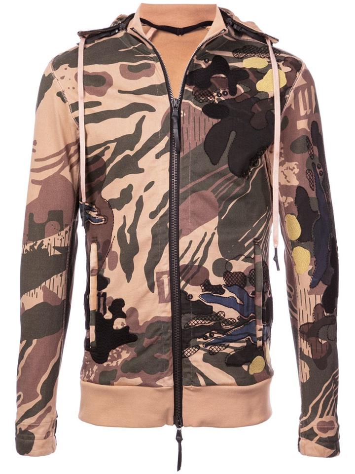 11 By Boris Bidjan Saberi Abstract Desert Camouflage Hoodie -