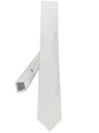 Dell'oglio Ribbed Tie - White