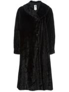 Emanuel Ungaro Vintage Faux Fur Coat - Black