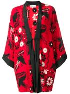 Red Valentino Floral Print Kimono - Mmo Fiamma