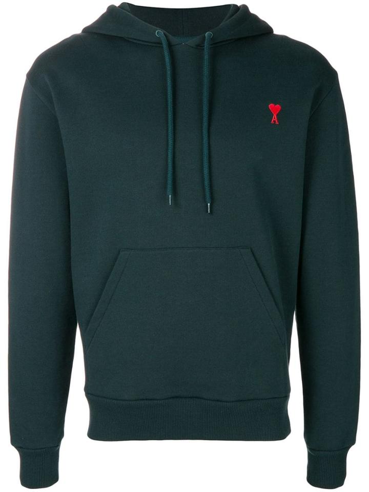 Ami Alexandre Mattiussi Ami De Coeur Hoodie - Green