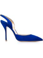 Paul Andrew Passion Pumps, Women's, Size: 39, Blue, Suede/leather