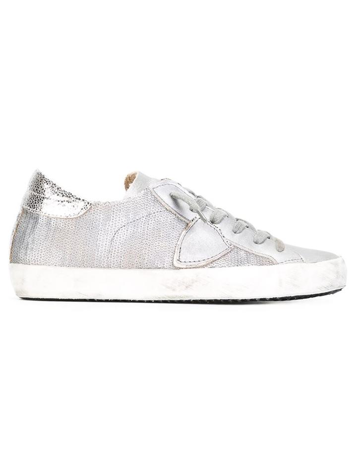 Philippe Model Sequin Panelled Sneakers