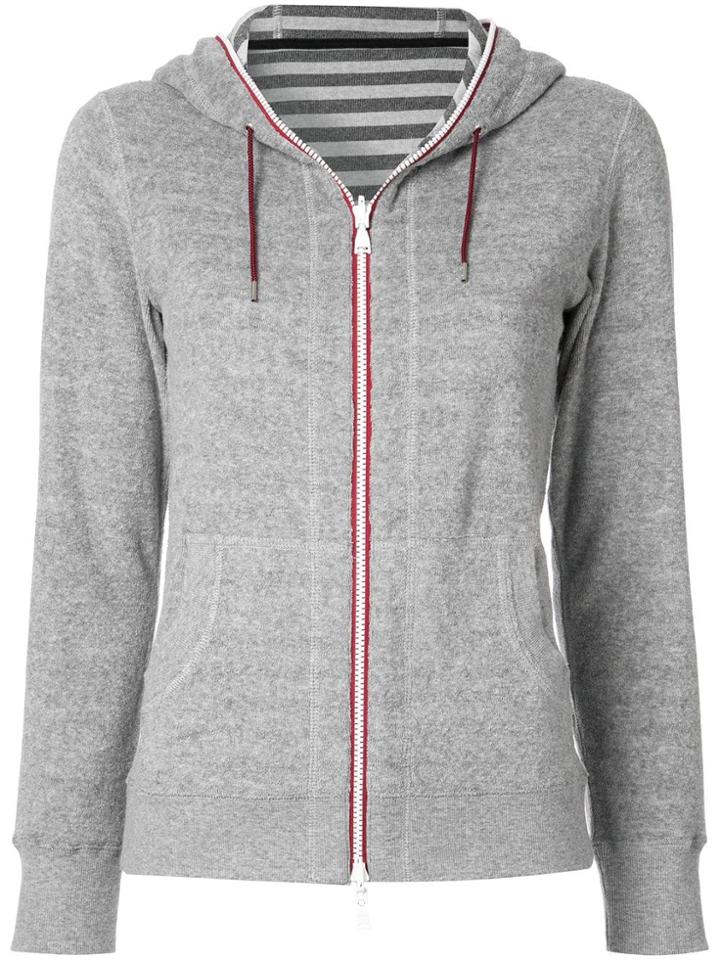 Loveless Zipped Fleece Hoodie - Grey
