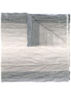 Pleated Zigzag Scarf - Men - Cotton/acrylic/polyester - One Size, Nude/neutrals, Cotton/acrylic/polyester, Armani Collezioni