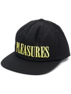 Pleasures Embroidered Logo Hat - Black