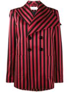 Marques'almeida Striped Double Breasted Blazer - Black