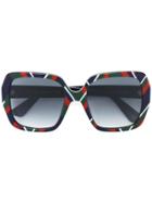 Gucci Eyewear Square Frame Sunglasses - Multicolour
