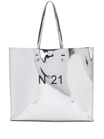 No21 Logo Shoulder Bag - Metallic