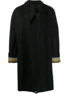 Haider Ackermann Embroidered Twill Cocoon Coat - Black