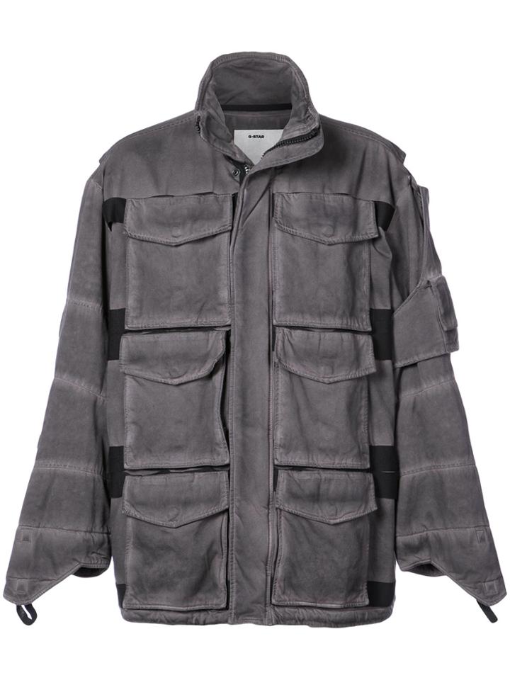 G-star Raw Research Aux Rackam Field Jacket - Grey