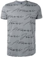 Armani Jeans - Script Logo T-shirt - Men - Cotton - Xxl, Grey, Cotton