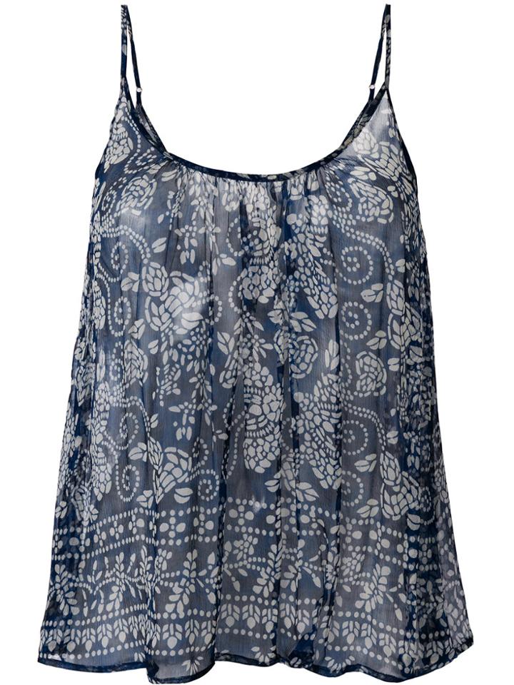 Mes Demoiselles Banda Printed Camisole Top - Blue