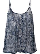 Mes Demoiselles Banda Printed Camisole Top - Blue