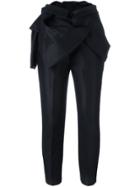 Dsquared2 Ruffle Detail Tailored Trousers - Black