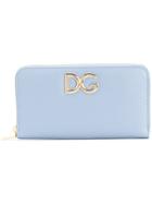 Dolce & Gabbana Logo Zip-around Wallet - Blue
