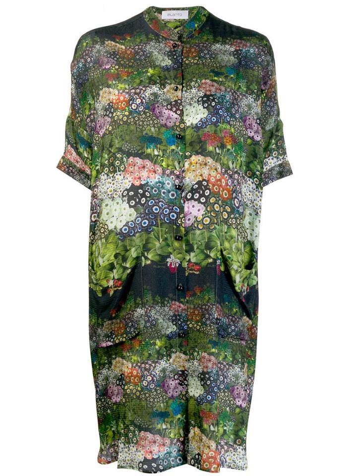 Ailanto All-over Print Shirt Dress - Green