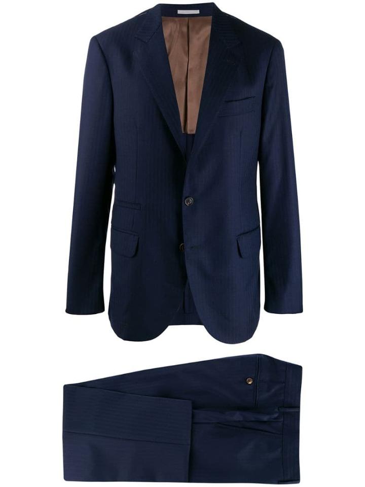 Brunello Cucinelli Classic Two-piece Suit - Blue