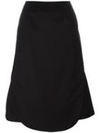 Comme Des Garçons Noir Kei Ninomiya Apron Detailing Skirt, Women's, Size: Small, Black, Wool/cupro