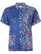 Engineered Garments Floral Short Sleeved Shirt - Blue
