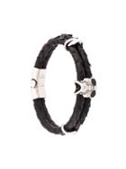 Nialaya Jewelry Skull Bracelet, Men's, Size: Medium, Black