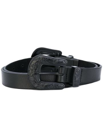 B-low The Belt - Double Buckle Belt - Women - Leather - M, Black, Leather