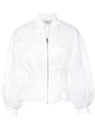 Cushnie Et Ochs Zipped Fitted Jacket - White