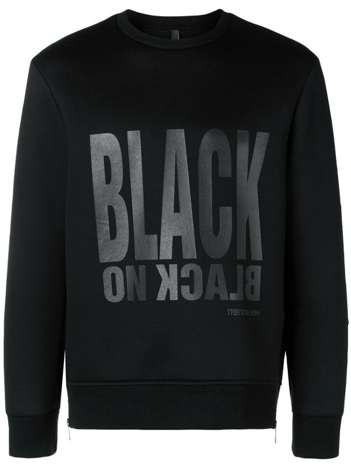 Neil Barrett Black Printed Sweatshirt