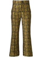 La Doublej Jacquard Trousers - Yellow