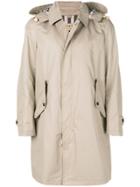 Burberry Hooded Trench Coat - Nude & Neutrals