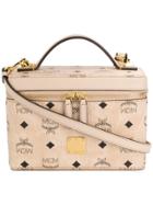 Mcm Rockstar Vanity Case In Visetos Original - Neutrals