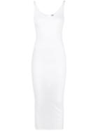 Humanoid Scoop Neck Sleeveless Dress - White