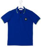Stone Island Junior - Classic Polo Shirt - Kids - Cotton/spandex/elastane - 14 Yrs, Boy's, Blue