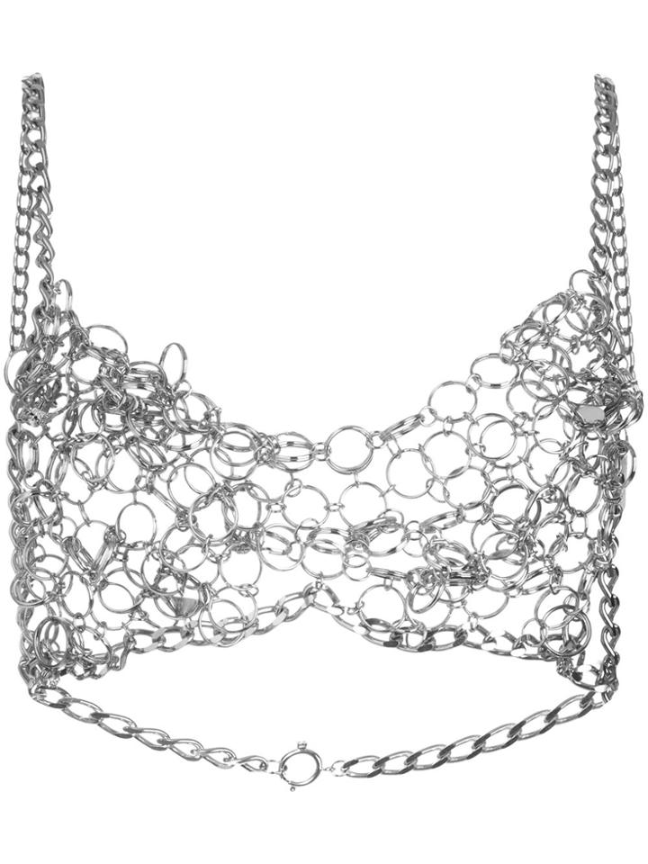 Maison Margiela Chain Link Bra Top - Metallic