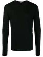 Tom Ford Long Sleeved Fine Knit T-shirt - Black