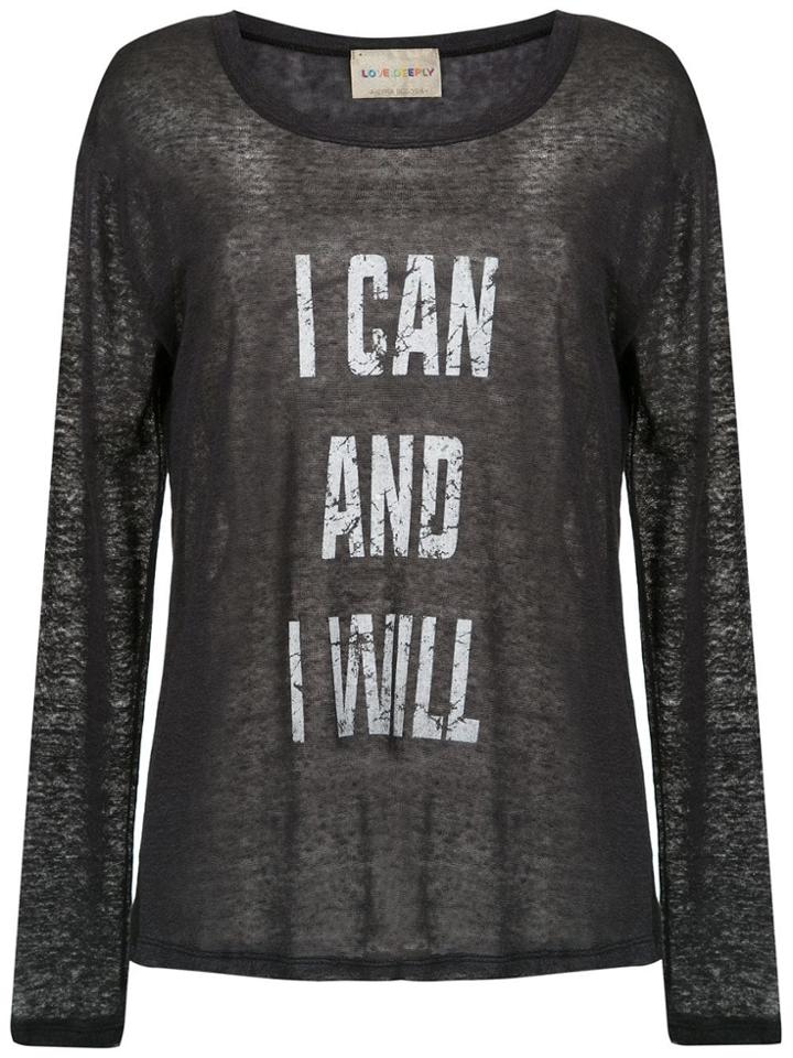Andrea Bogosian Printed Top - Grey