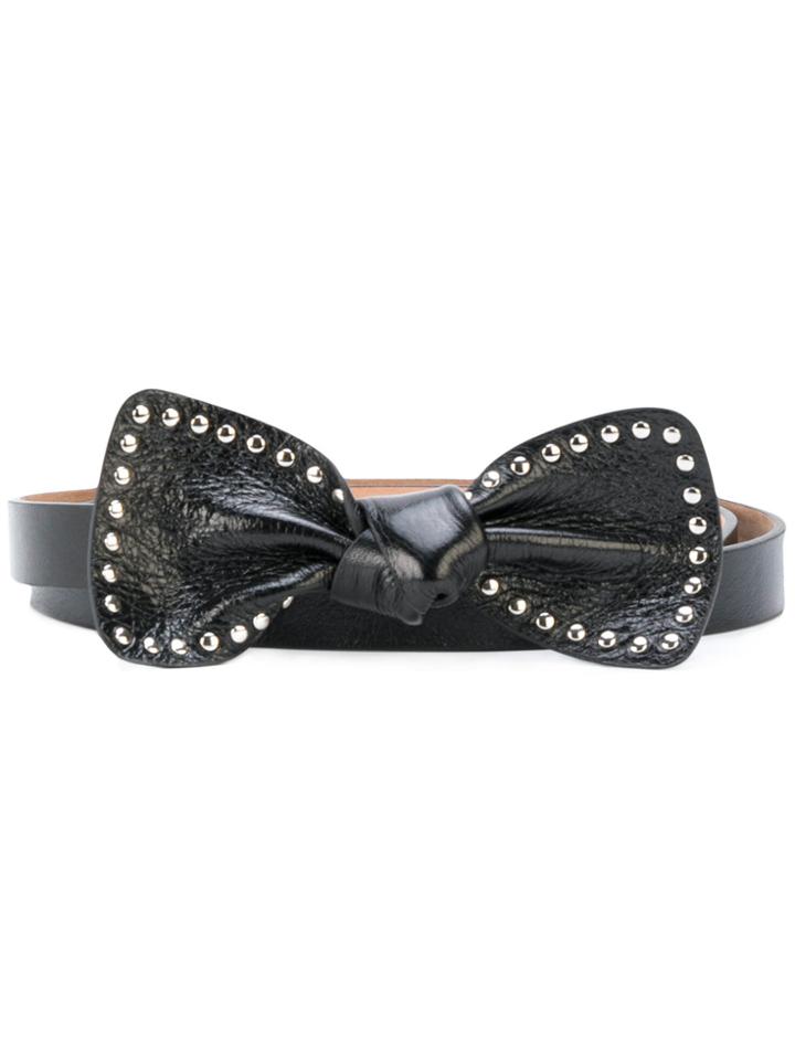 Red Valentino Studded Bow Belt - Black