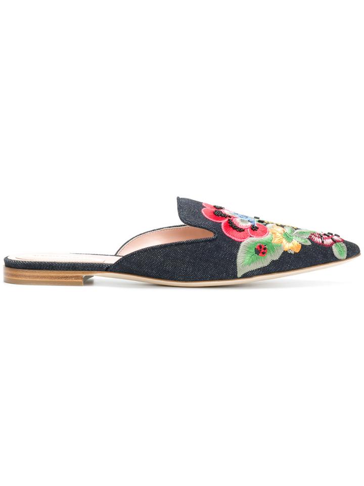 Alberta Ferretti Mia Mules - Black