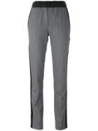 A.f.vandevorst Contrast Stripe Trousers - Grey