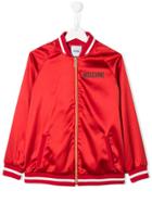 Moschino Kids Teddy Bear Bomber Jacket - Red