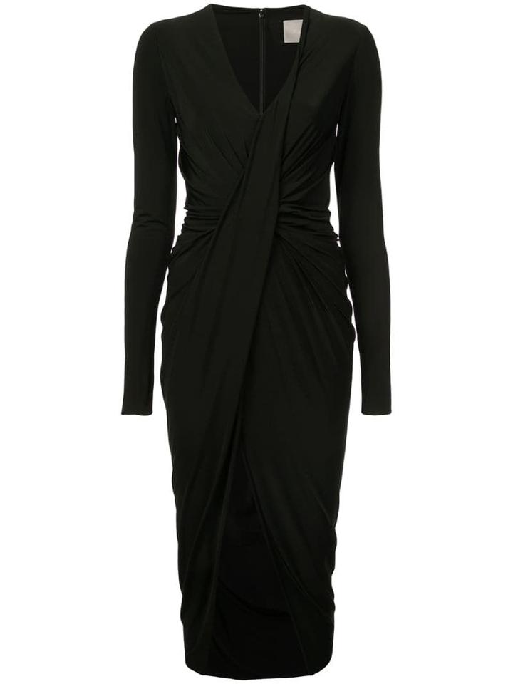 Jason Wu Collection Longsleeved Ruched Dress - Black