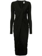 Jason Wu Collection Longsleeved Ruched Dress - Black